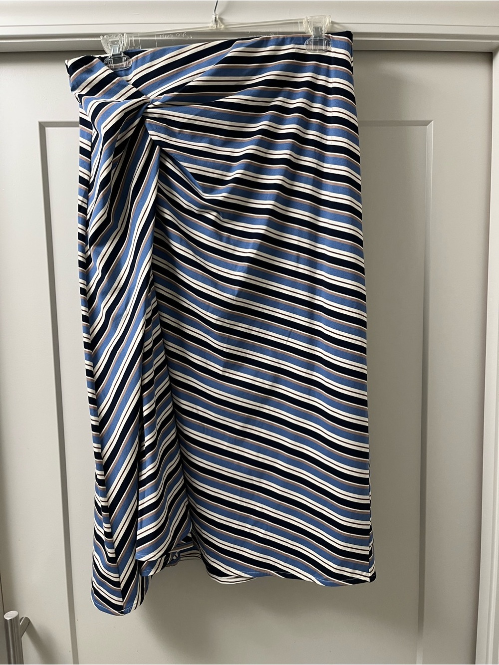 Camila Coelho Striped Twist Front Skirt-NWT-size 1X